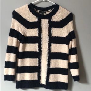 JCrew striped sweater - looser knit